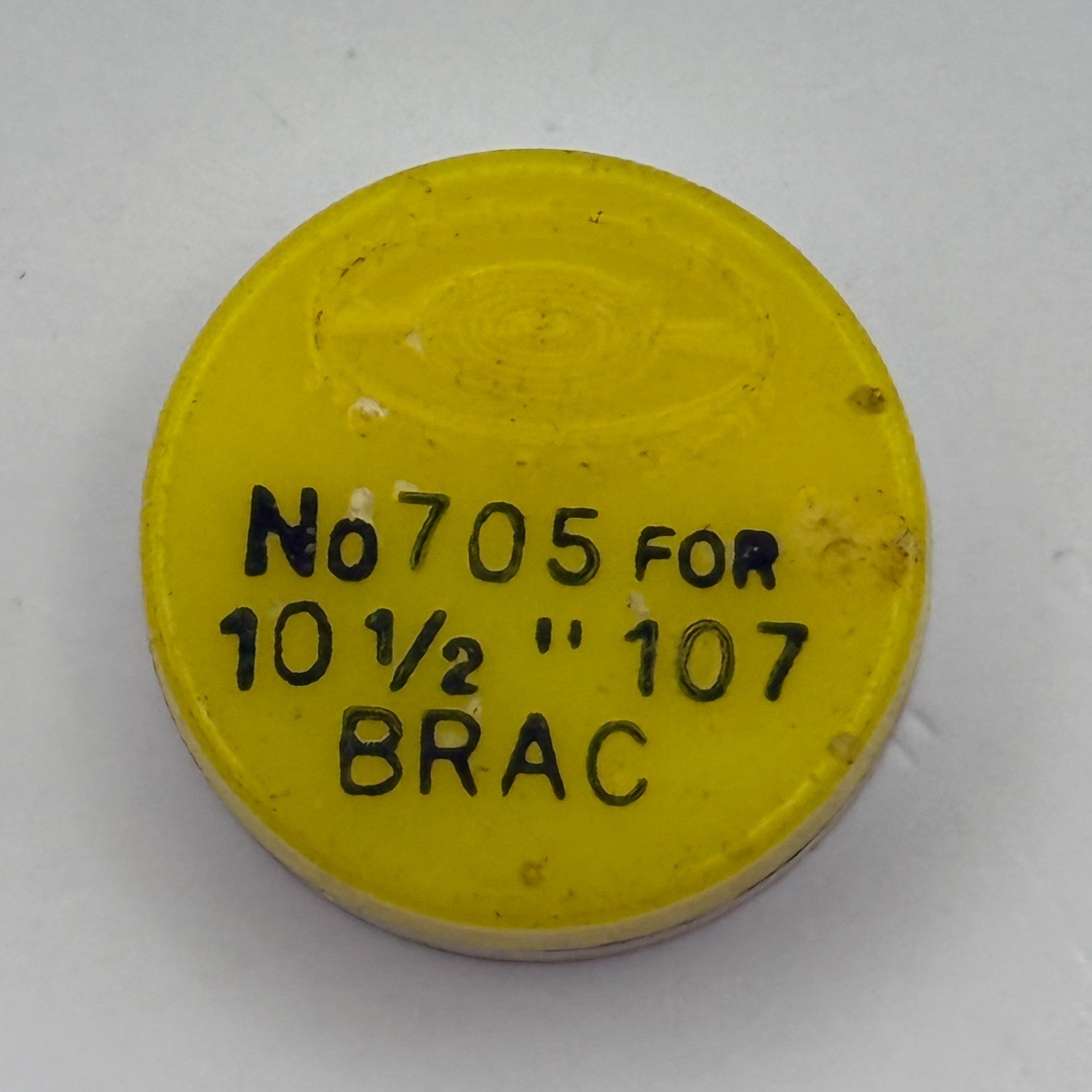 Brac 107 Balance Wheel Complete And Spring 10 1/2’’’ 705 Watch Movement Parts