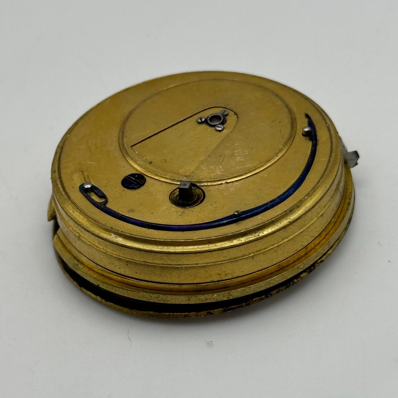 39.7mm W B Lahe Romford Antique English Fusee Pocket Watch Movement PARTS SPARES