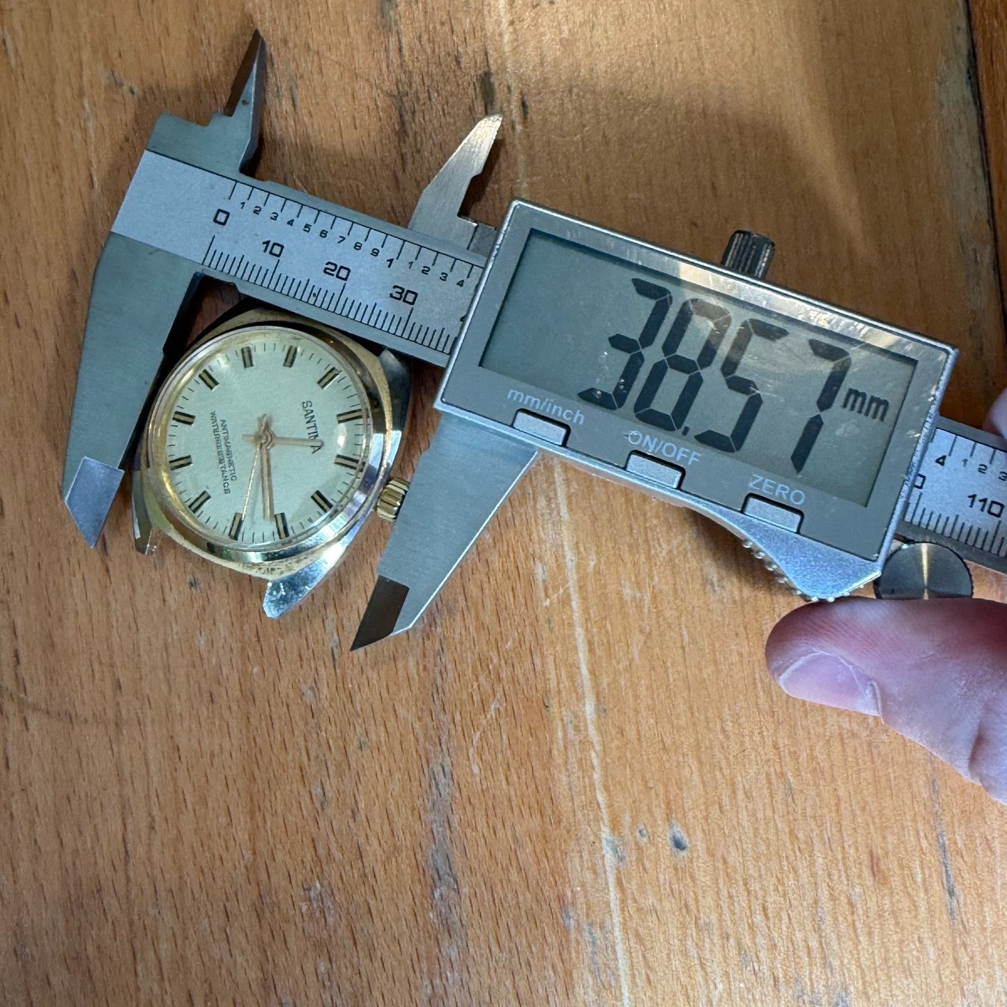 35mm Men's Vintage Santima EB 8501.76 8503.76 Running Manual Wind Watch PARTS