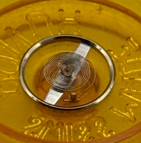 Ronda Rax 6061 Balance Wheel Complete And Spring Ordin + Inca Watch Parts NOS