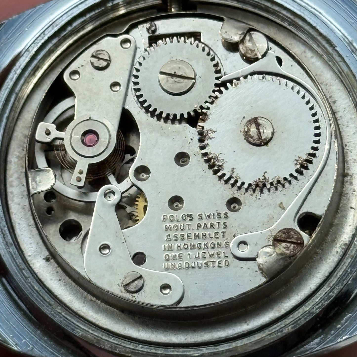 36mm Men's Vintage TV Shape Waterproof Date Swiss Manual Wind Watch PARTS REPAIR