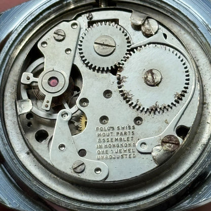 36mm Men's Vintage TV Shape Waterproof Date Swiss Manual Wind Watch PARTS REPAIR