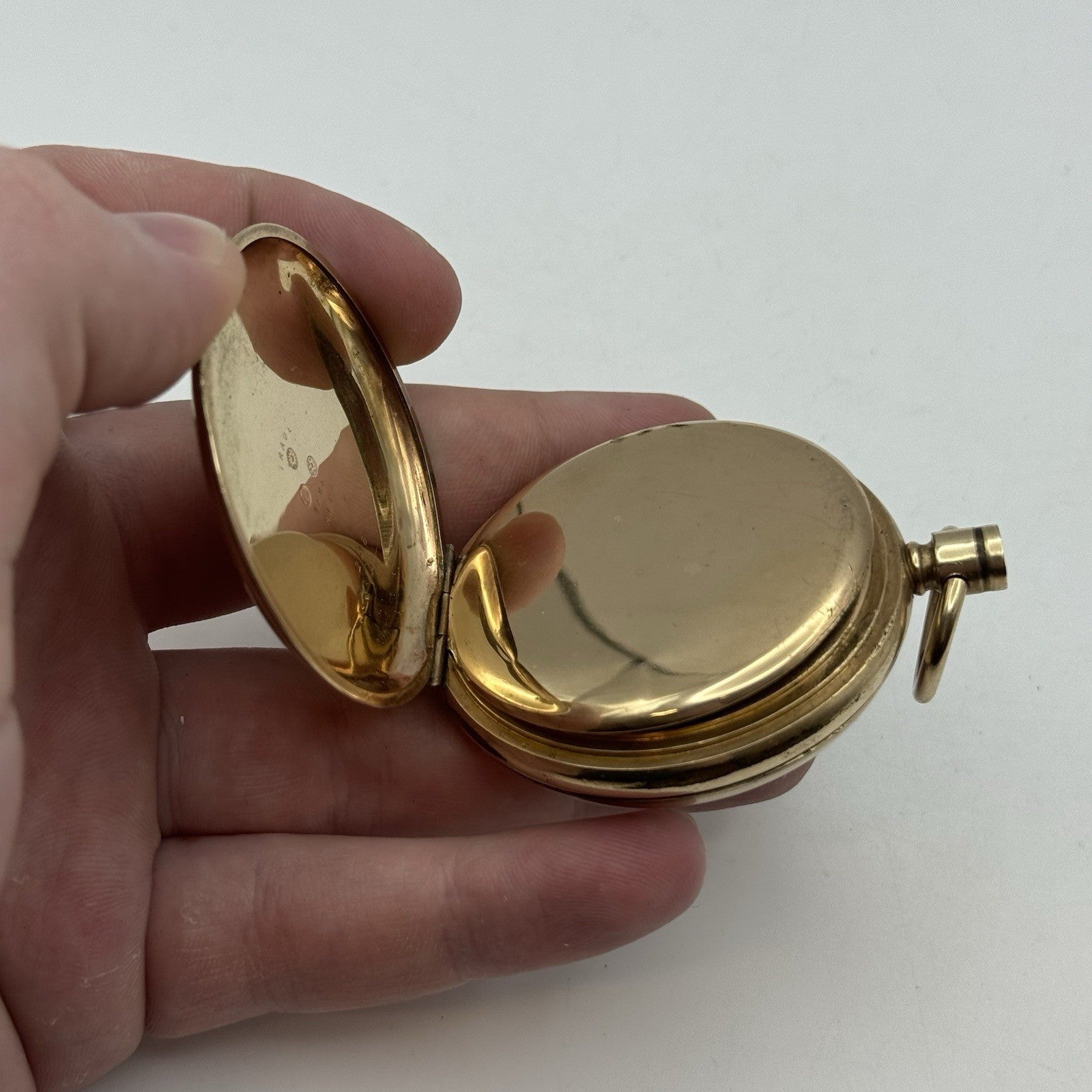 16S Waltham Bond St Model 1888 10ct Gold Plate Open Face Pocket Watch TO RESTORE