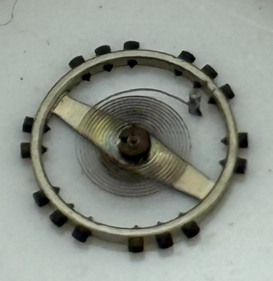 AS 1051 Balance Wheel Complete And Spring 5¼’’’ 34 M Watch Movement Parts NOS