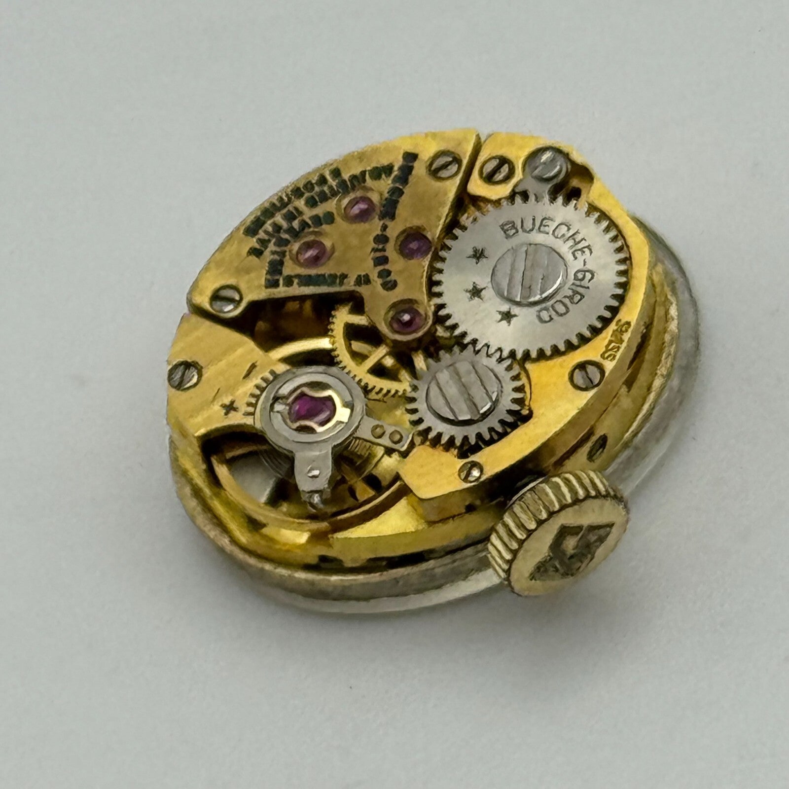 12.8mm Ladies Bueche Girod Manual Wind Swiss 17 Jewels Watch Movement PARTS
