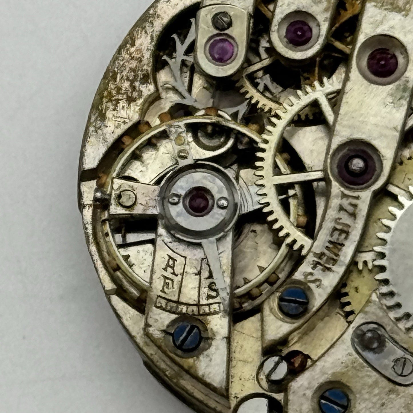 24.9mm Unidentified High Grade 17 Jewels Trench Watch Movement Manual Wind PARTS