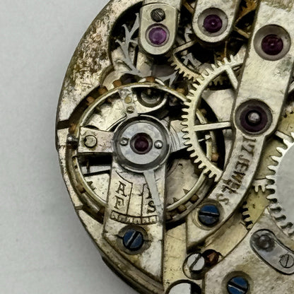 24.9mm Unidentified High Grade 17 Jewels Trench Watch Movement Manual Wind PARTS