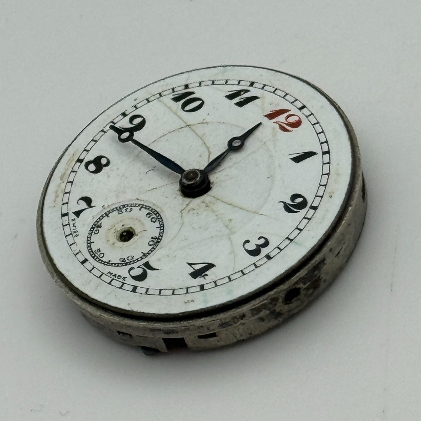 23.6mm Mens Sunbeam Balance Ok Trench Watch Movement Manual Wind Swiss PARTS