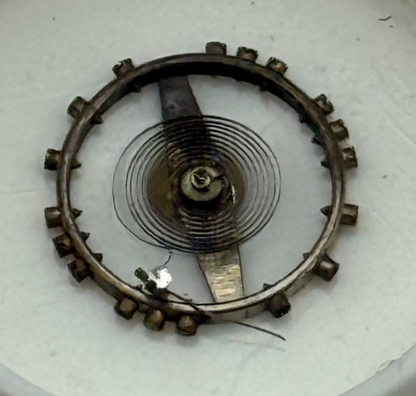 AS 970 Balance Wheel Complete And Spring 8¾’’’ 27 M Watch Movement Parts NOS