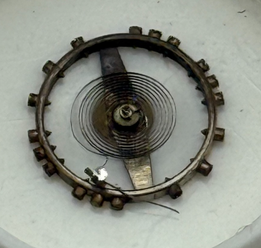 AS 970 Balance Wheel Complete And Spring 8¾’’’ 27 M Watch Movement Parts NOS