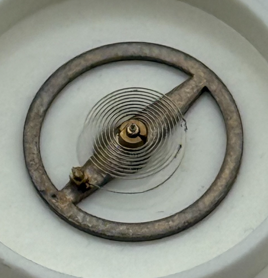 Amida 181 Balance Wheel Complete And Spring  DGT 404 Watch Movement Parts NOS