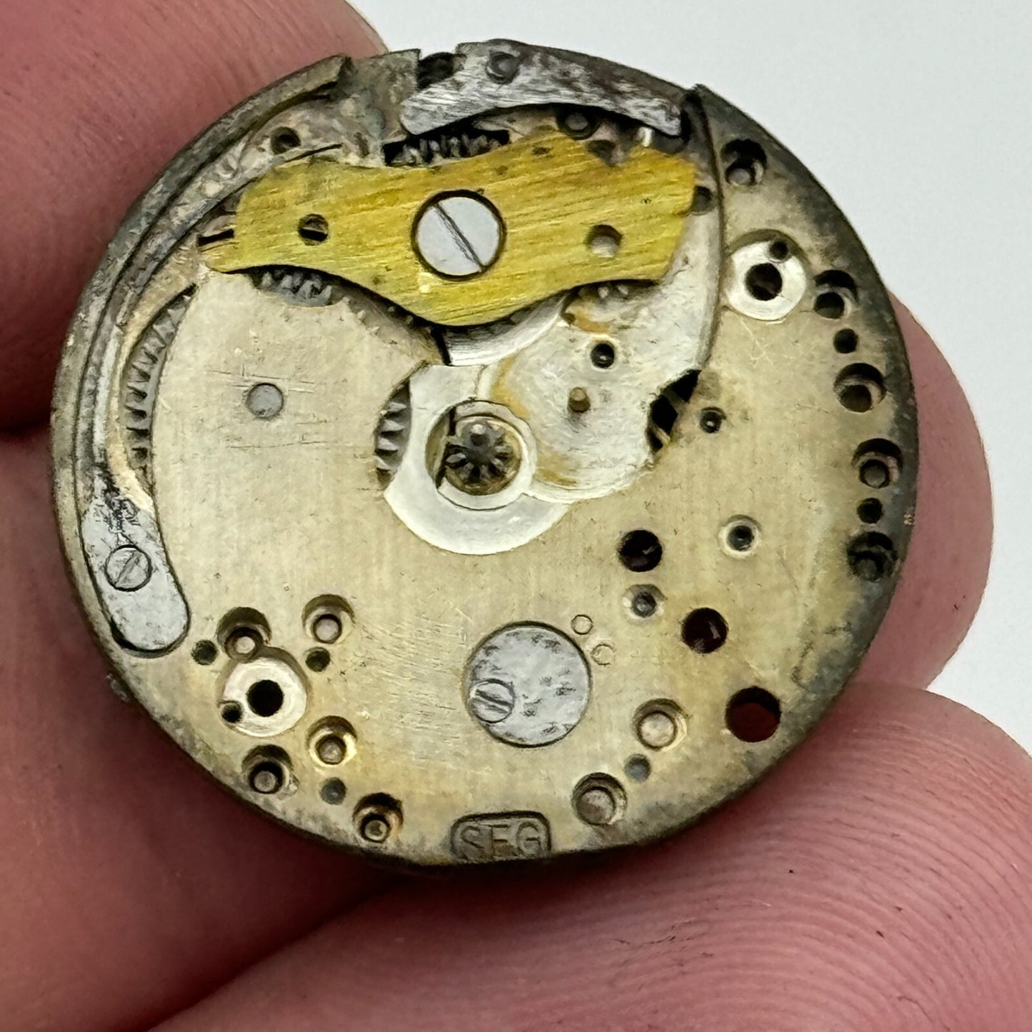 23.6mm SFG 15 Jewels Swiss Vintage Manual Wind Watch Movement PARTS SPARES
