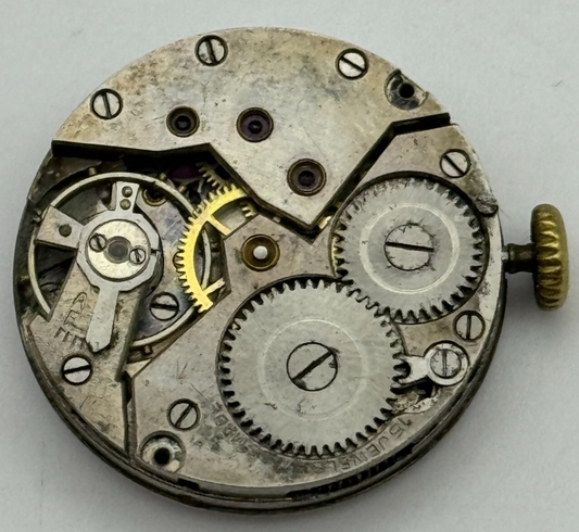 23.6mm Unidentified Balance Intact Trench Watch Movement Manual Wind Swiss PARTS