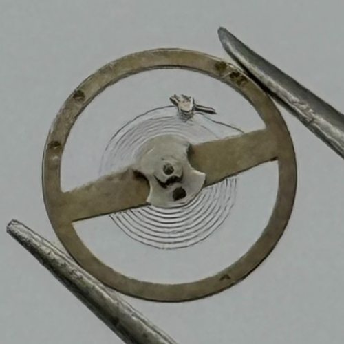Oris 380 Balance Wheel Complete And Spring 6 3/4-8''' 398 M Watch Movement Parts