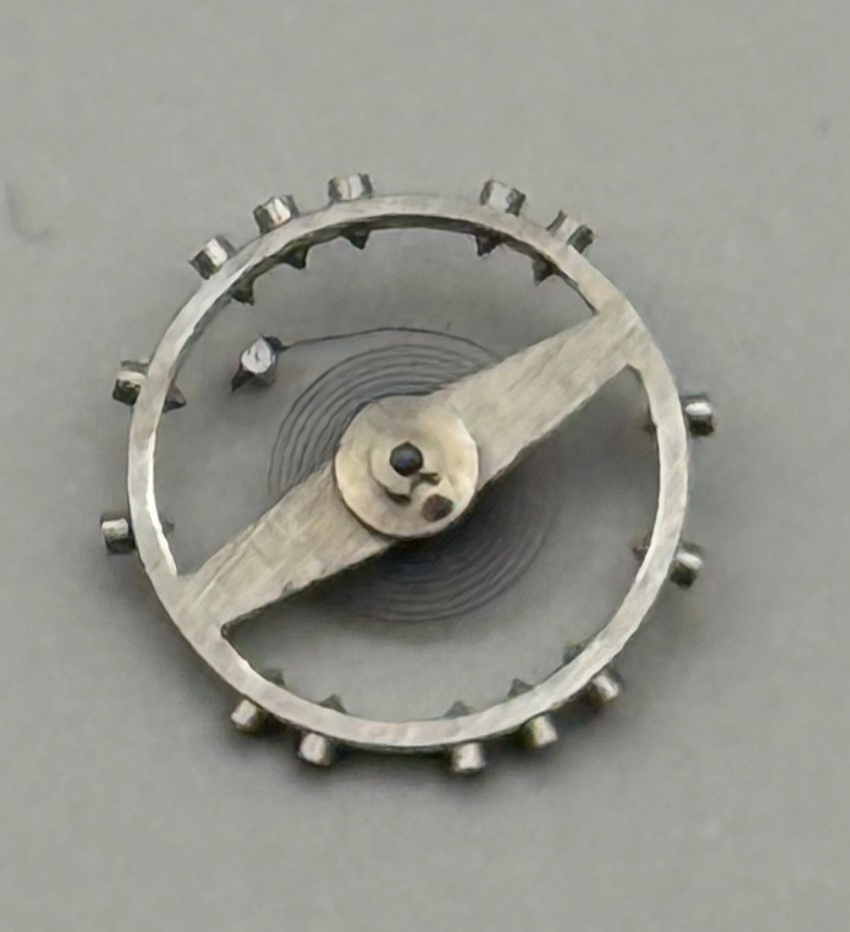 AS 1051 Balance Wheel Complete And Spring 5¼’’’ 34 M Watch Movement Parts NOS