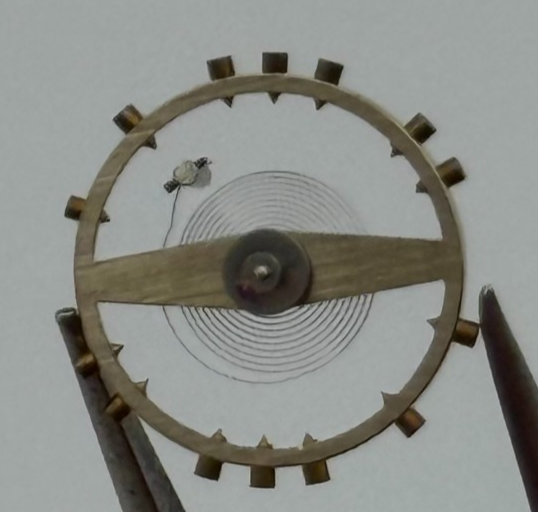 FHF 70 Balance Wheel Complete And Spring 10 1/2''' 201 M Watch Movement Parts