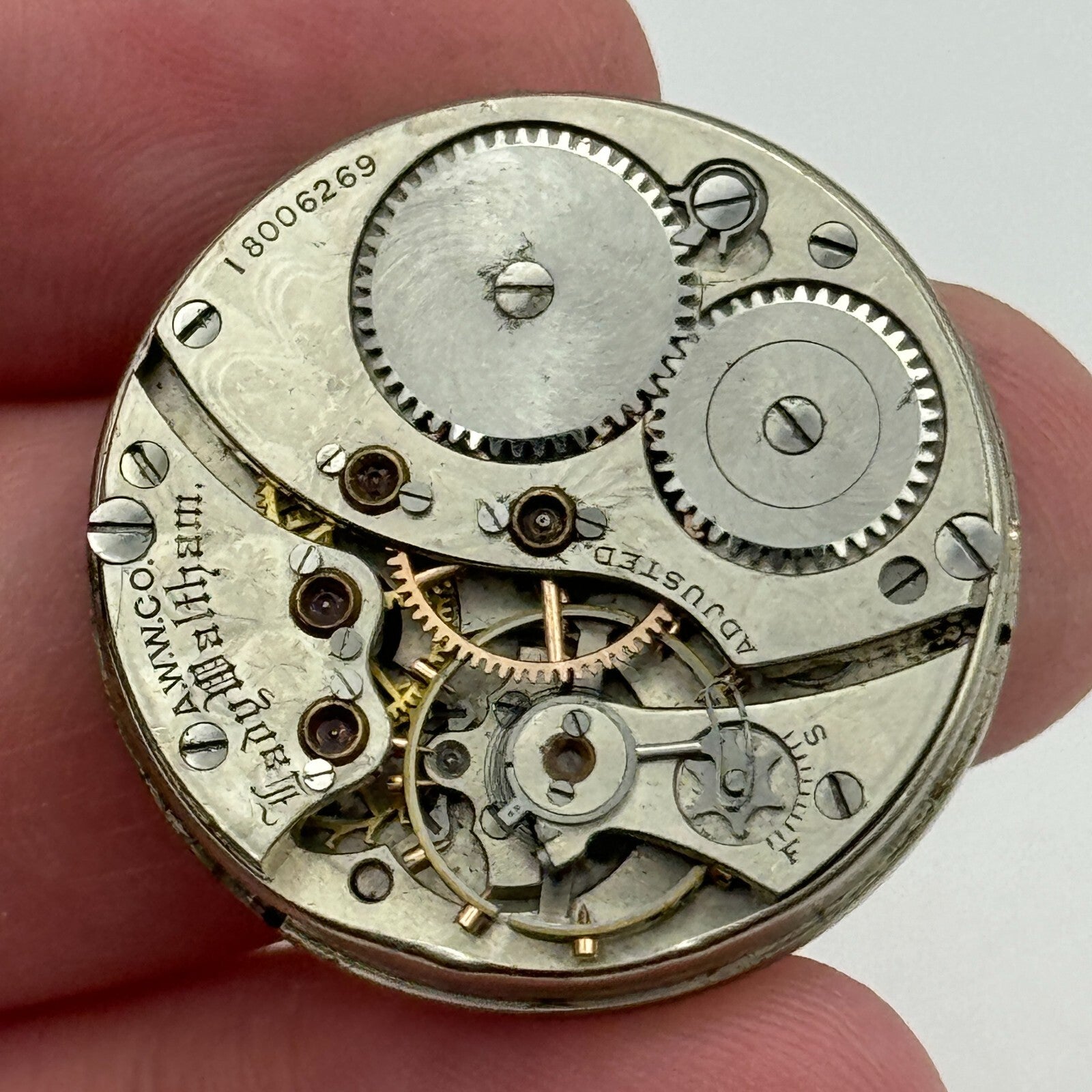 0s Waltham Lady Waltham Model 1900 American Antique Watch Movement PARTS SPARES