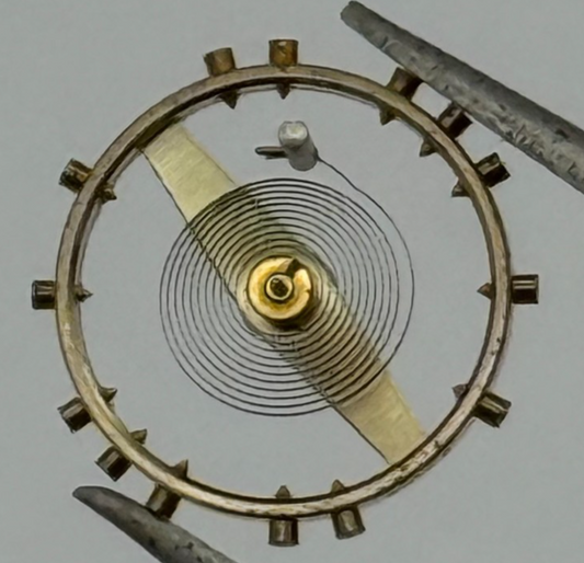 FHF 70 Balance Wheel Complete And Spring 10 1/2''' 201 M Watch Movement Parts 