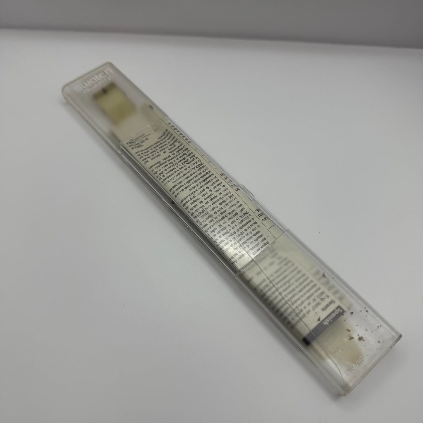 1998 Swatch Calendarium GK726 Quartz Watch Date White Dial Swiss + Box 33mm