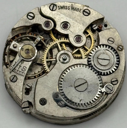 HP Parrenin Watch Movement Manual Wind Vintage Swiss Made Parts Repair 24.8mm
