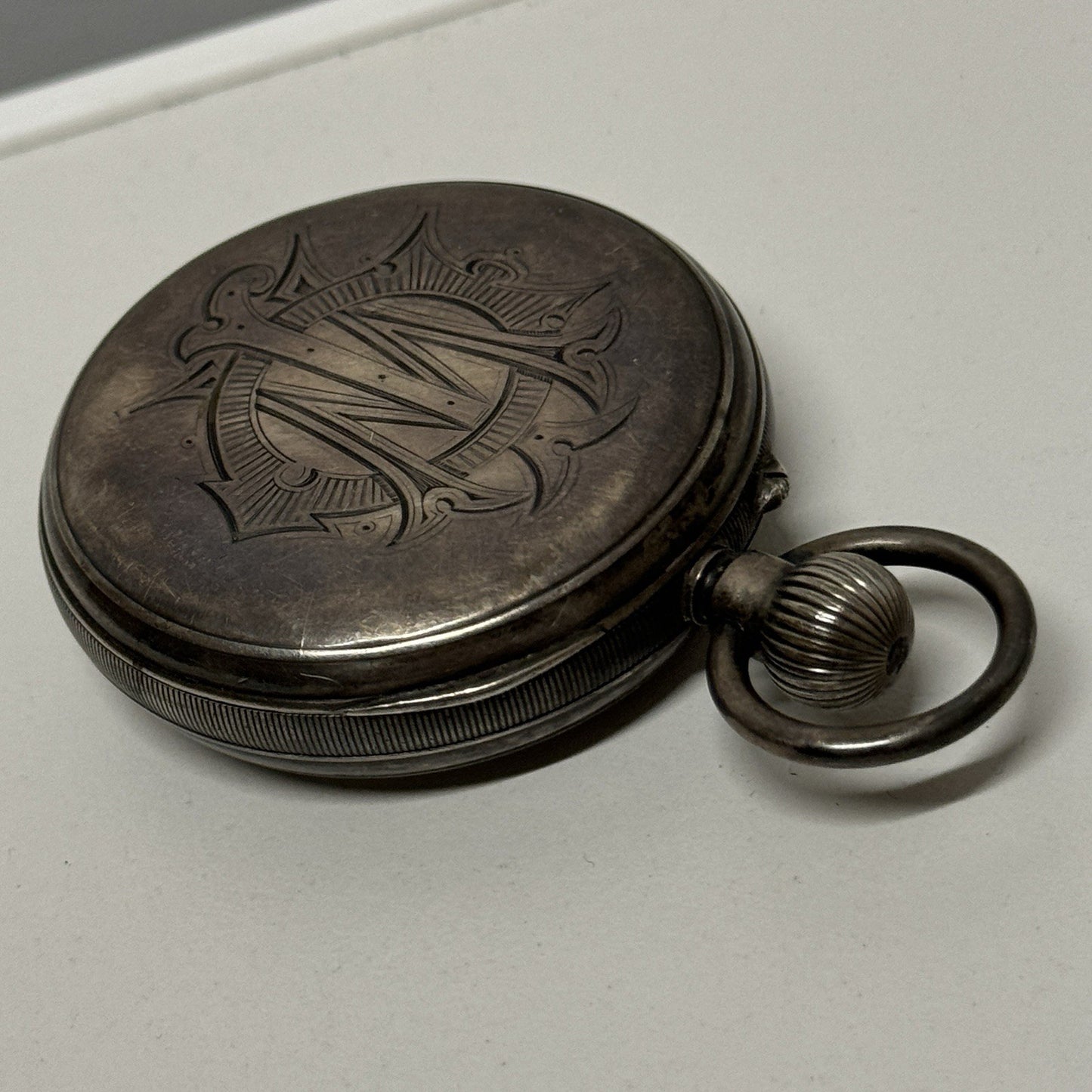 Pin Set Sterling Silver 3/4 Plate Lever English Watch LTD Pocket Watch TO REPAIR