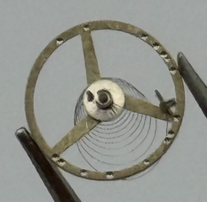 FHF 59-21 Balance Wheel Complete And Spring  1353 Watch Movement Parts 