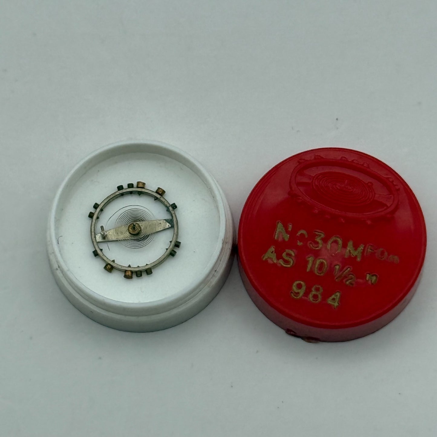 AS 984 Balance Wheel Complete And Spring  10½’’’ 30 M Watch Movement Parts NOS