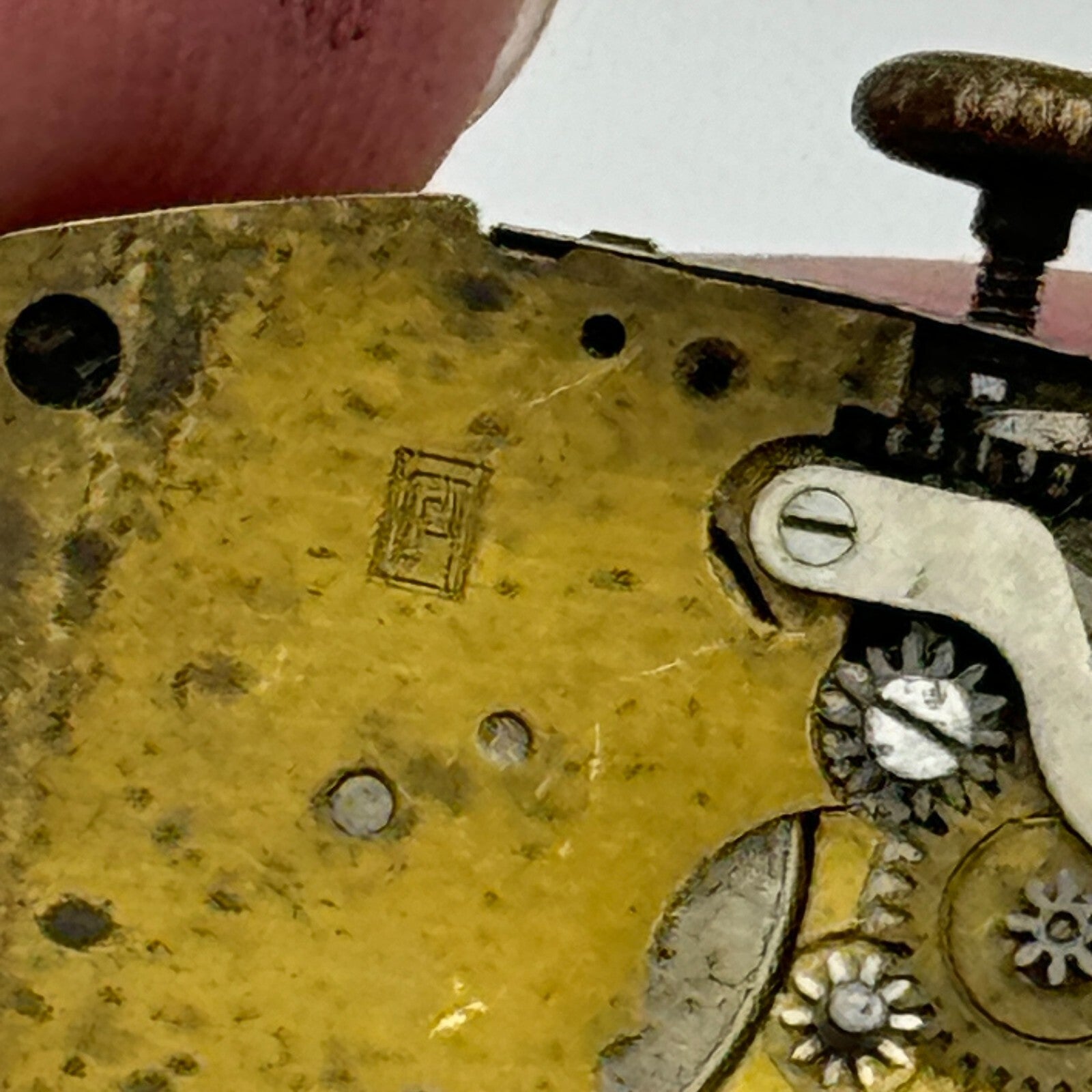 19mm Peseux P Rotary Maximus 15 Jewels Tank Manual Wind Watch Movement PARTS