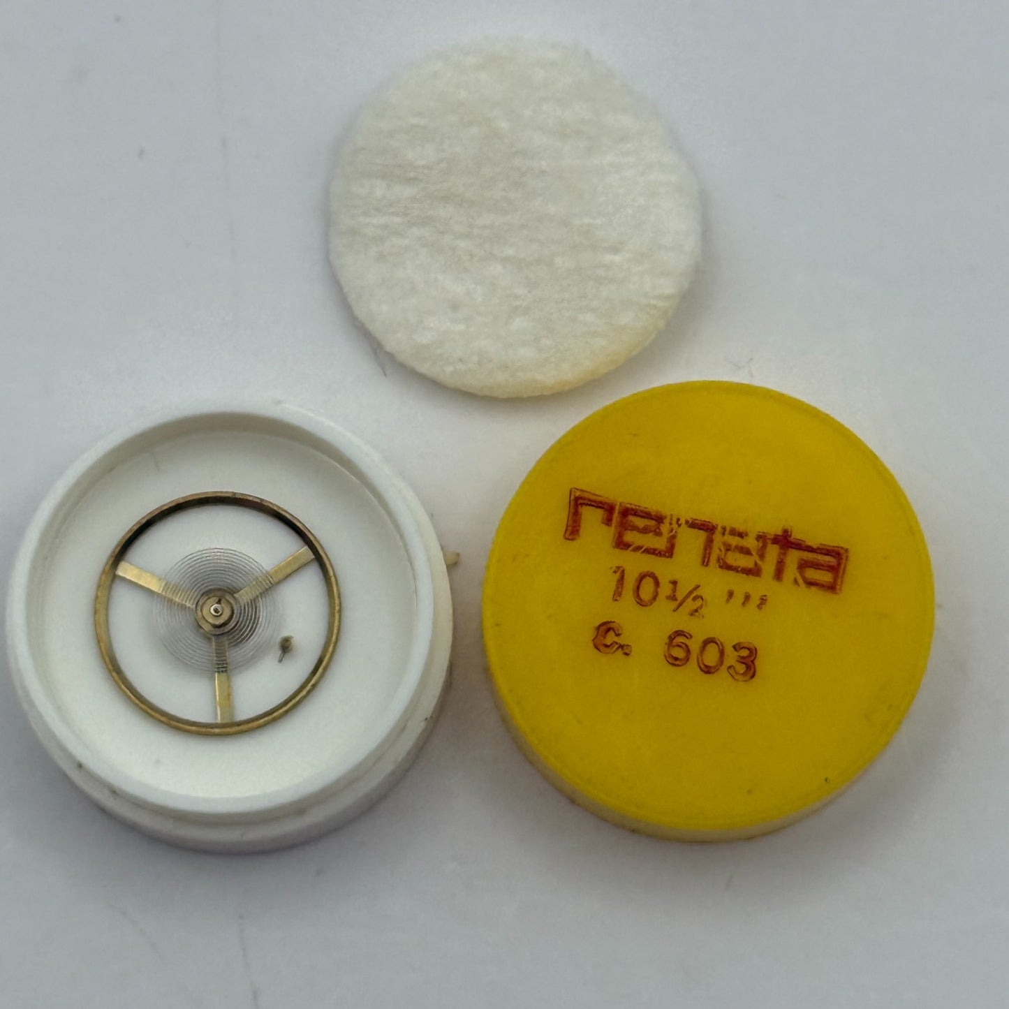 c.603 Balance Wheel Complete And Spring 10½’’’ Watch Movement Parts NOS