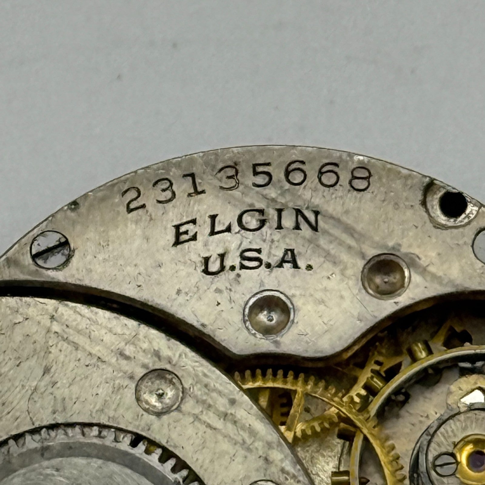 1921 Antique 3/0s Elgin 463 Model 3 American Watch Movement PARTS REPAIR SPARES