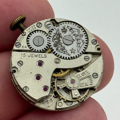 23.6mm Rotary AS 984 Manual Wind 15 Jewels Watch Movement Swiss Vintage PARTS