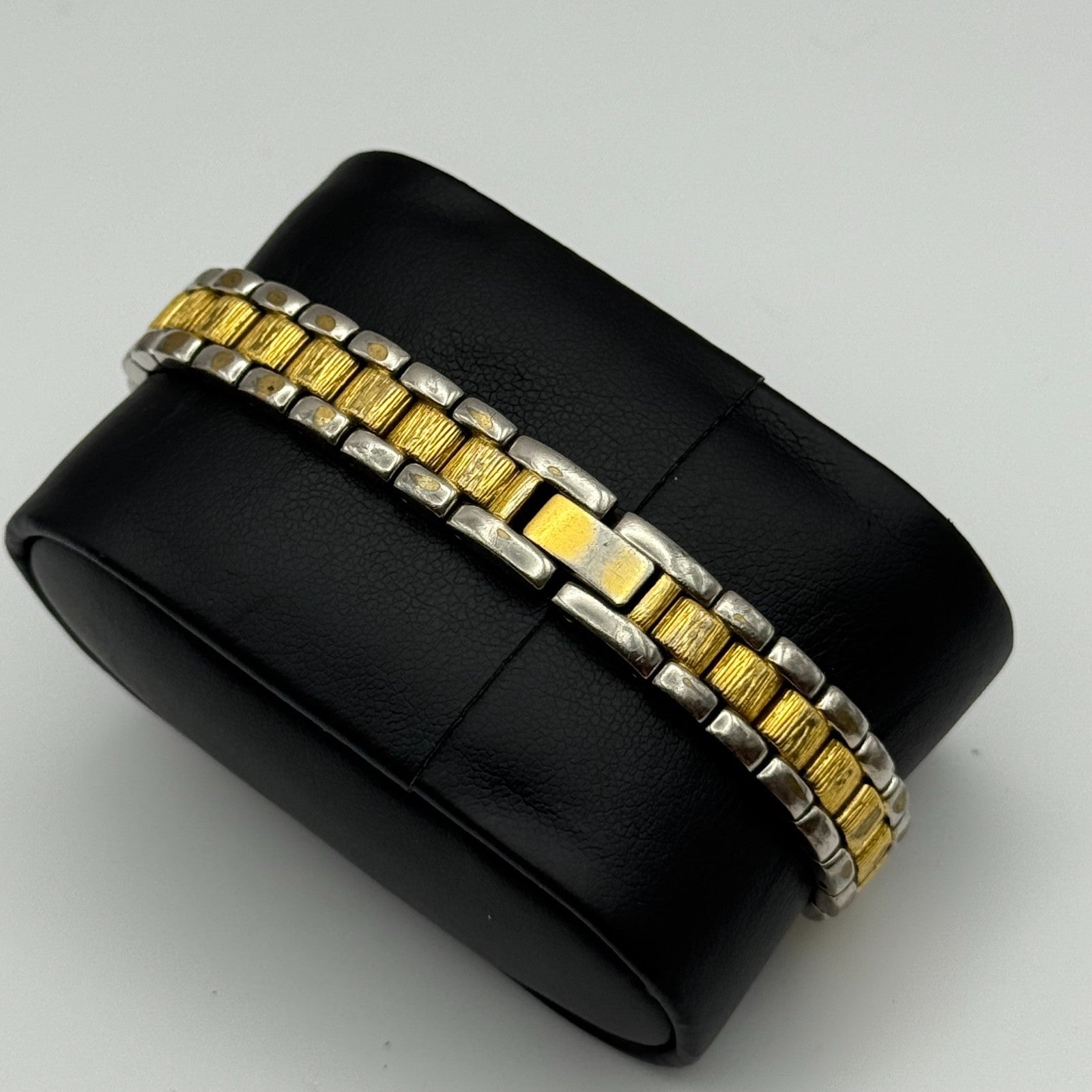 20mm Working Ladies Sekonda Two Tone White Dial Japan Quartz Watch 6.75 Inches