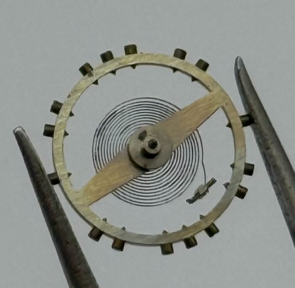 ETA 1080 Balance Wheel Complete And Spring  157 M Watch Movement Parts NOS