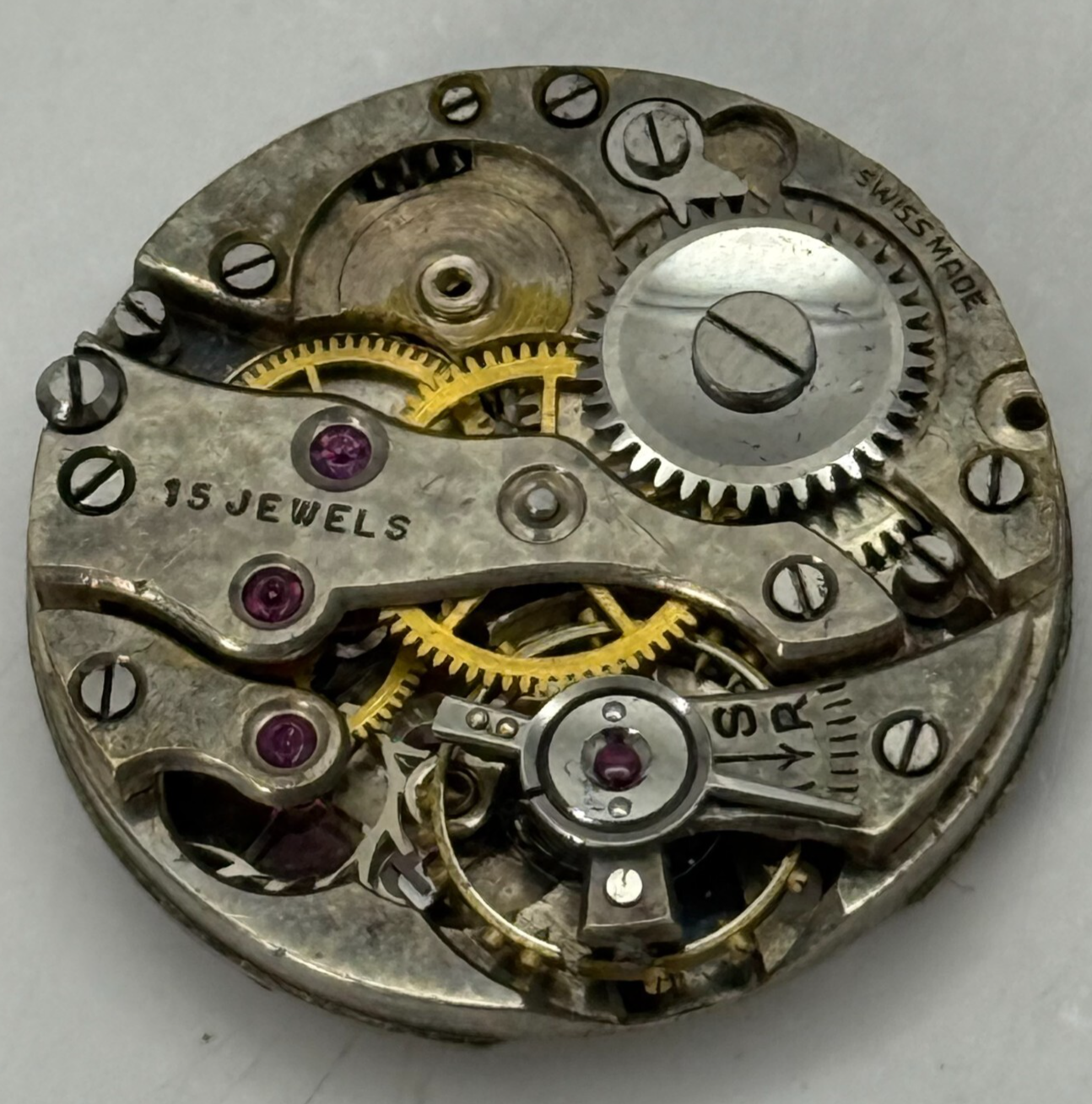 21.9mm Vintage Cal 260 Swiss Made Manual Wind Watch Movement PARTS REPAIR