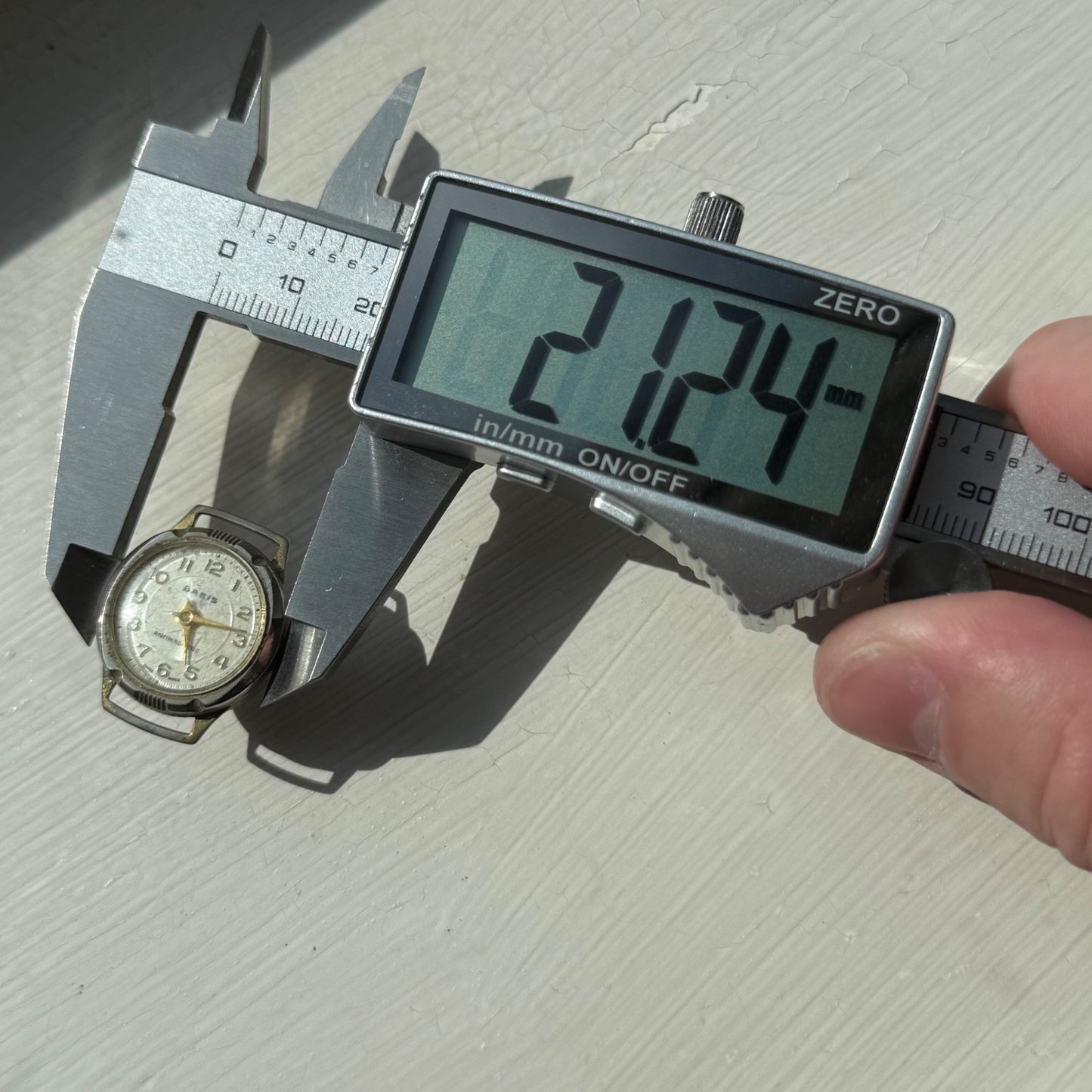 21mm Vintage EB 1570 Basis Antimagnetic Swiss Manual Wind Watch PARTS / REPAIR