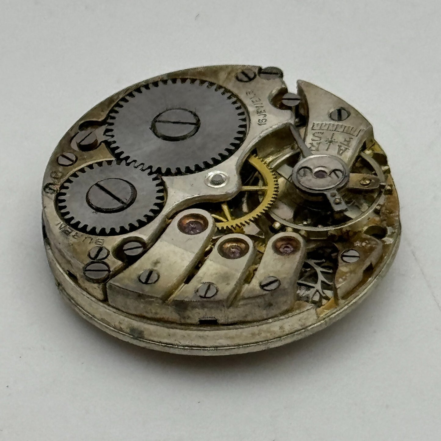 23.6mm Buren C 15 Jewels Balance Intact Manual Wind Swiss Watch Movement PARTS