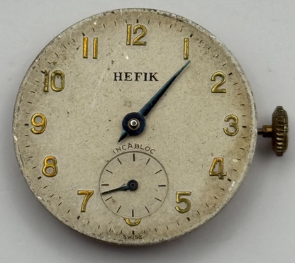 FHF 70 Watch Movement Hefik Running Manual Wind Vintage Parts Repair 23.5mm