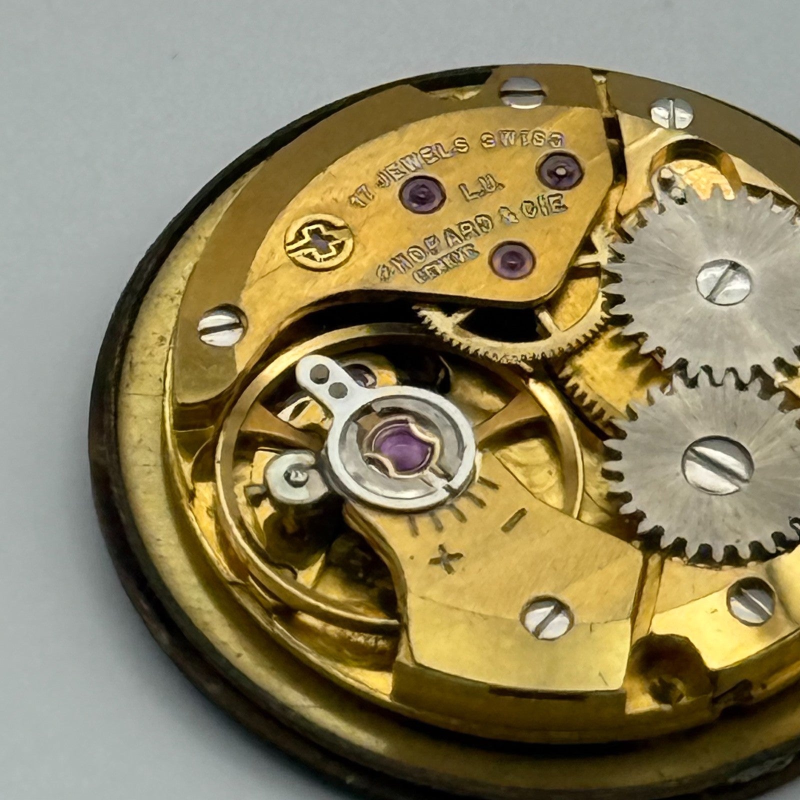 Kutchinsky Chopard & Cie Geneve ETA 2512 Watch Movement Stone Dial Running