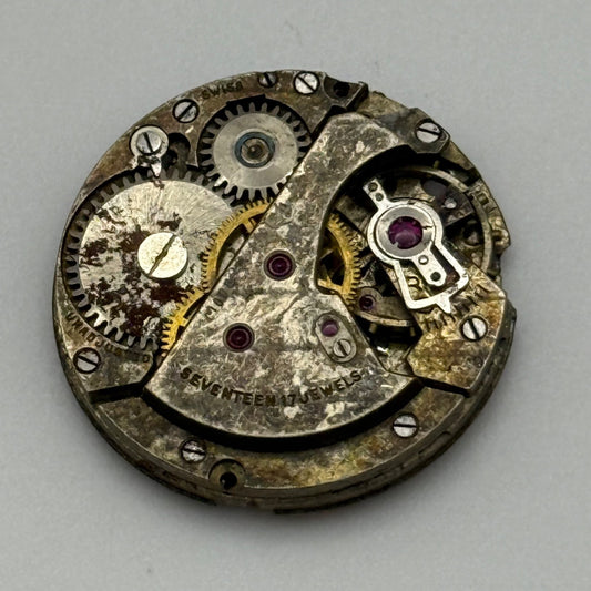 AS 1194 Watch Movement Manual Wind Vintage Swiss For Parts Or Repair 23.6mm