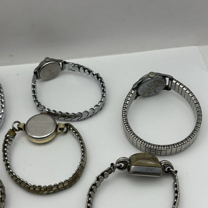 Bundle Of Ladies Vintage Manual Wind Wristwatches Joblot PARTS REPAIR SPARES