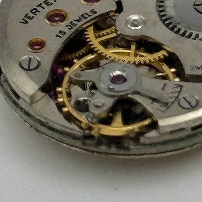 19.7mm Vertex Revue 78 Manual Wind Watch 15 Jewels Movement Swiss Vintage PARTS