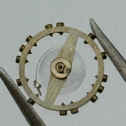 AS 1677 Balance Wheel Complete And Spring 5 1/2''' 1225 M Watch Movement Parts