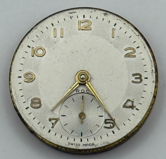 Roc Lever Peseux 170 Watch Movement Manual Wind Vintage Parts Repair 25.3mm