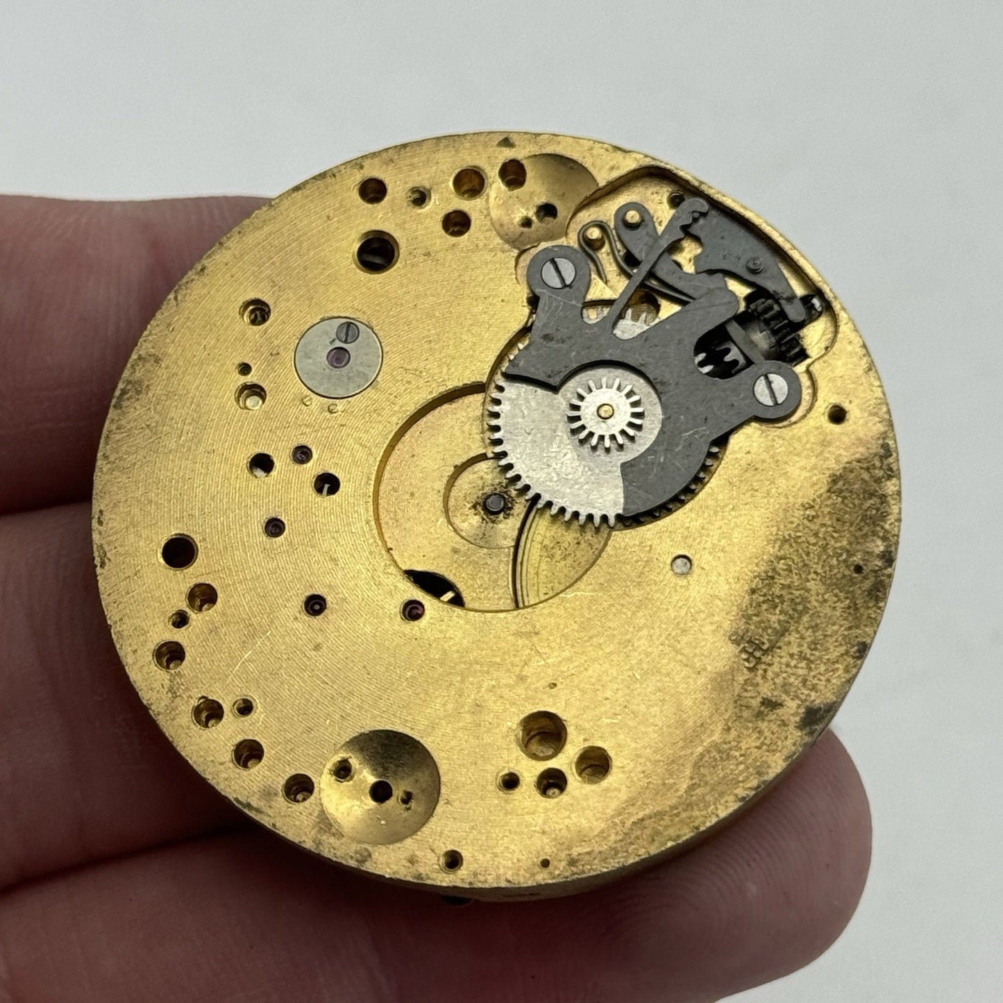 42.9mm Very Rare FHF Cal 3 Vintage Pocket Watch Movement PARTS REPAIR SPARES