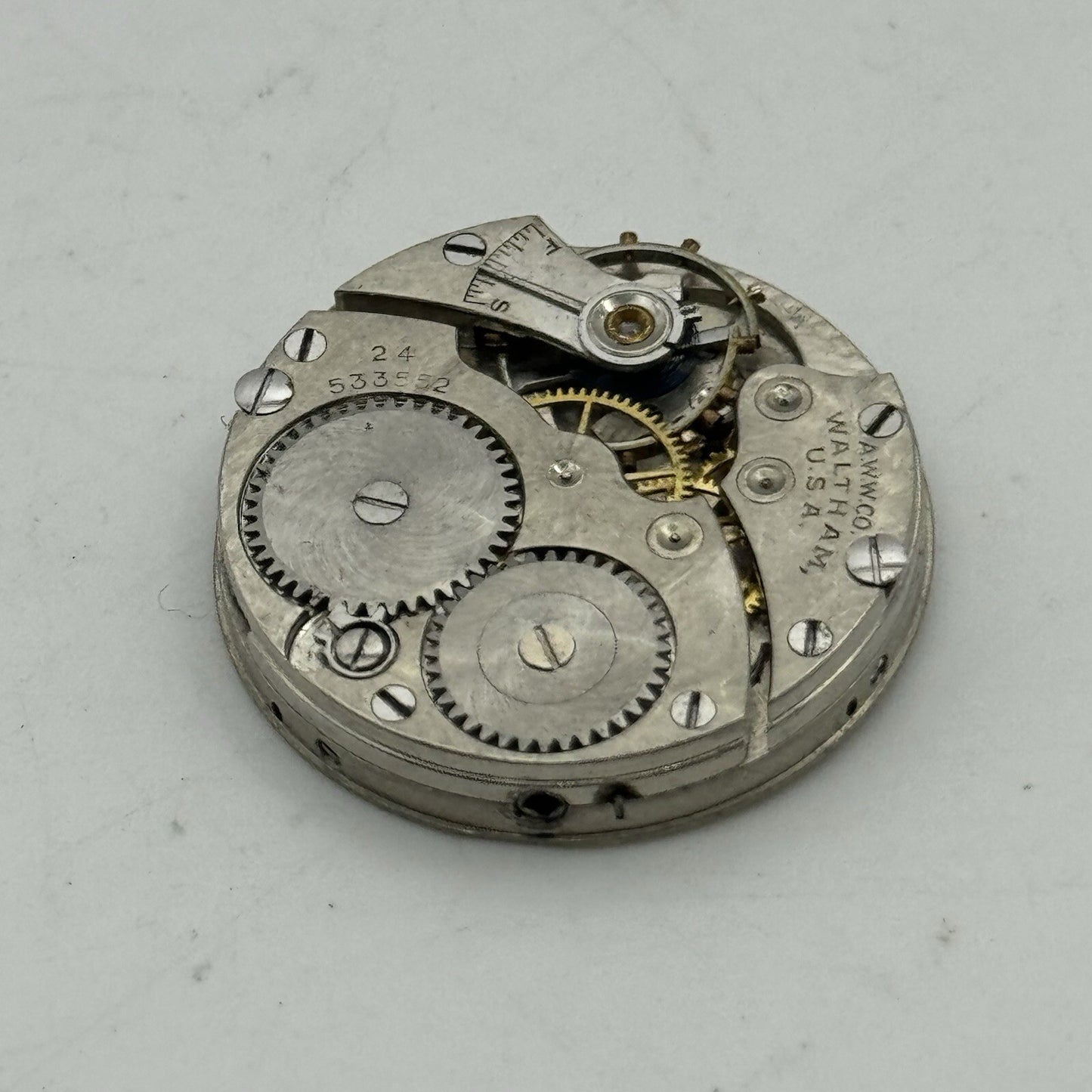 25.3mm Waltham USA Grade 561 Model 1898 Manual Wind Watch Movements PARTS REPAIR