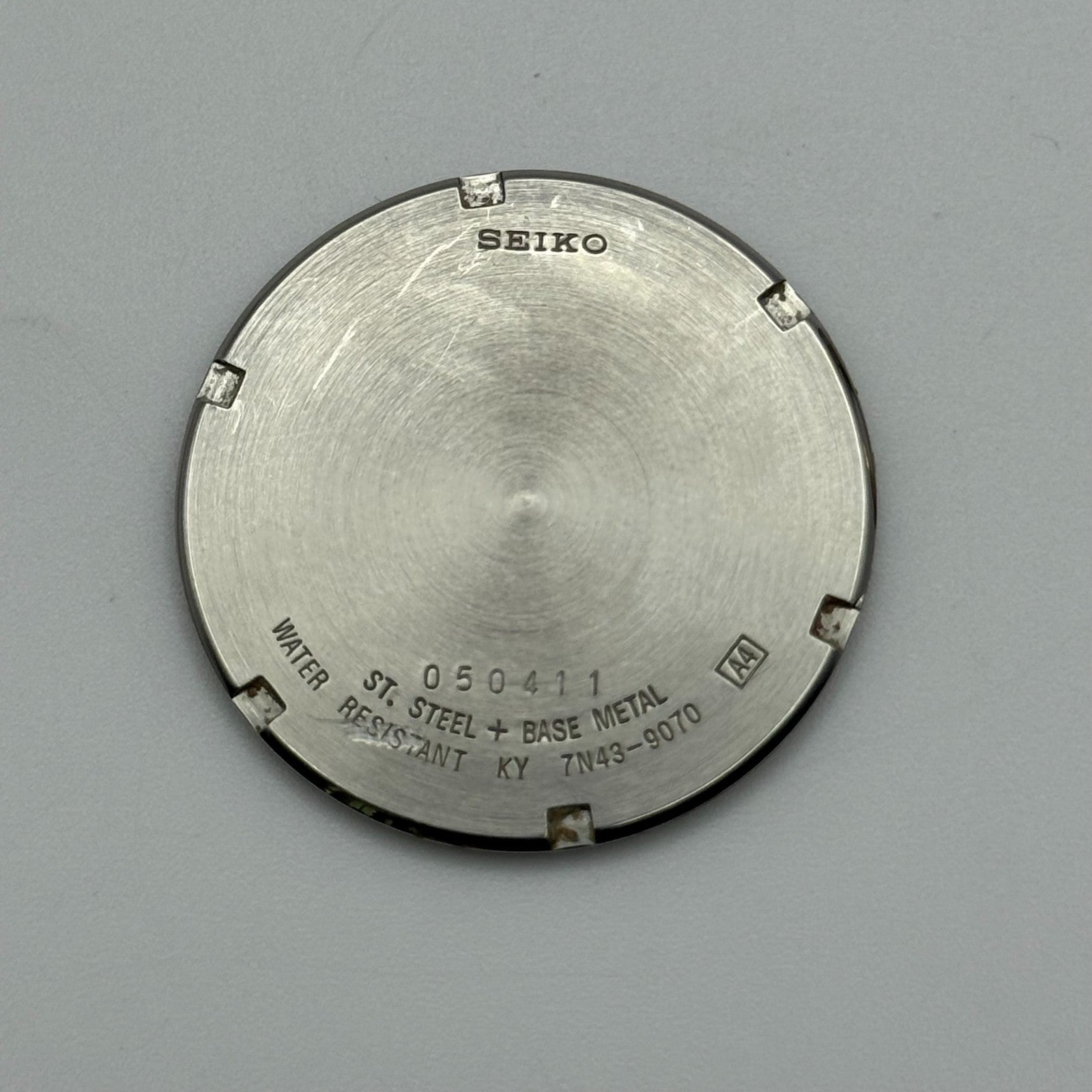 Seiko Mens Quartz Watch 7N43-9070 Gold Tone Bracelet Japan 36mm PARTS REPAIR