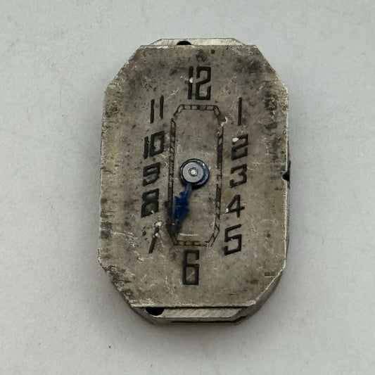12.7mm Ovida Art Deco Tank Watch Movement Dial Restoration Repair Balance Ok