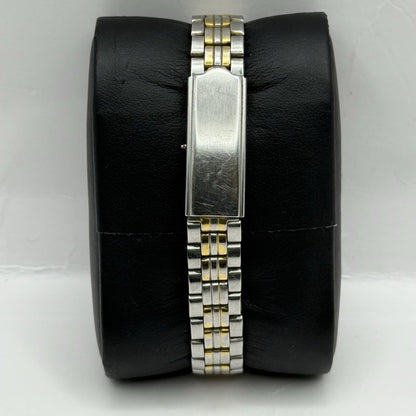 26mm Working Ladies Lorus V782-X113 Two Tone Date Dial Quartz Watch 6 Inches