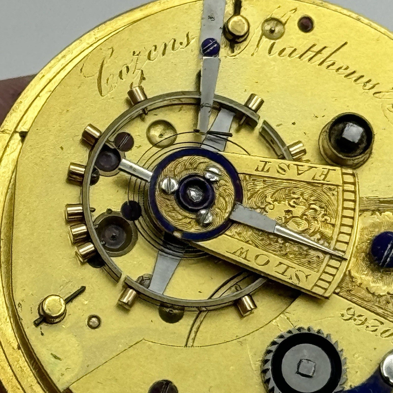 High Quality Running Cozens Matthews & Thorpe London Fusee Pocket Watch Movement