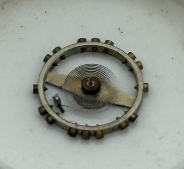 AS 976 1012 Balance Wheel Complete And Spring  29 M Watch Movement Parts NOS